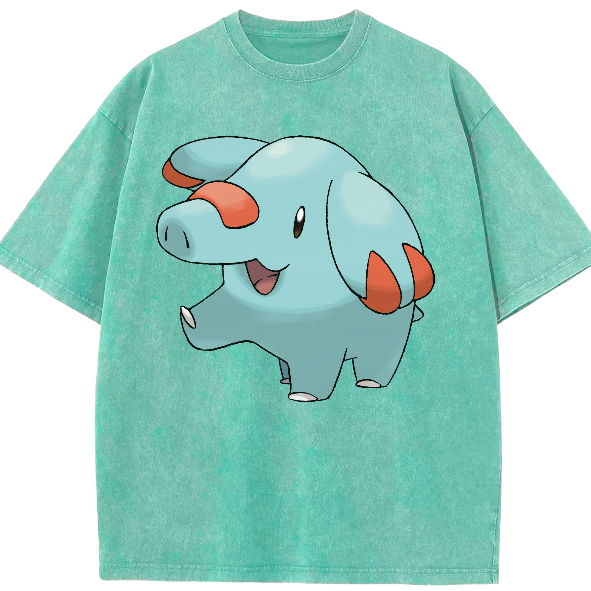 （画像用） ポケットモンスター Pokémon 綿100% ヴィンテージ風 半袖Tシャツ（フロントプリント）